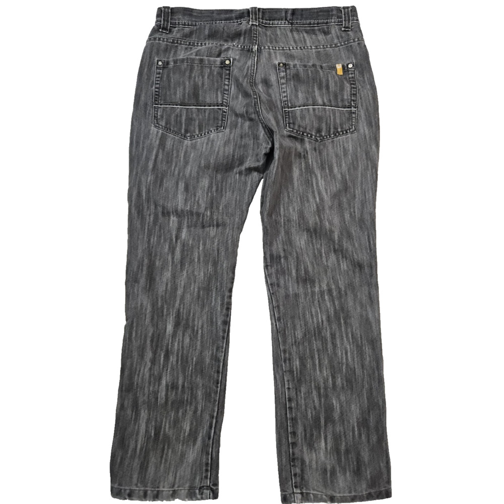 Southpole Yellow Tab Jeans Men's 36x30 Faded Black Gray Straight Leg Y2K Denim